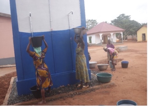 Getting water from borehole