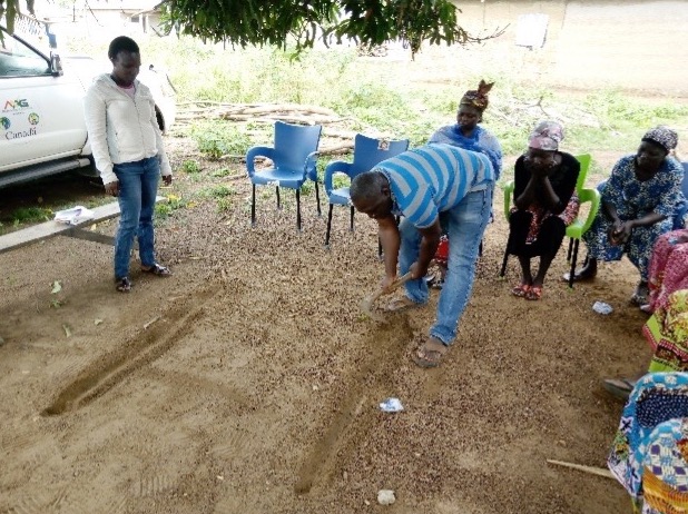 Dividing garden beds