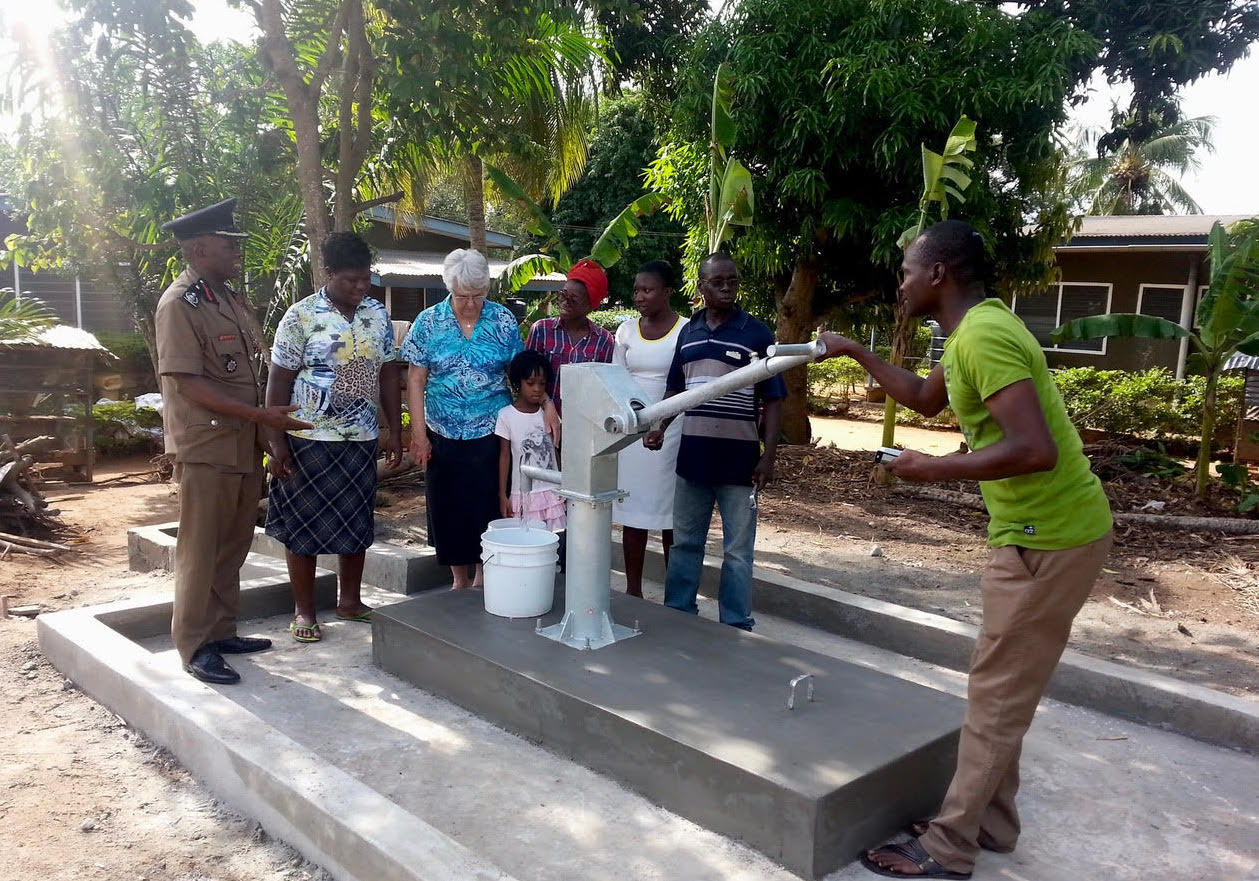 Opening the new bore hole