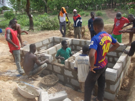 Construction of latrine